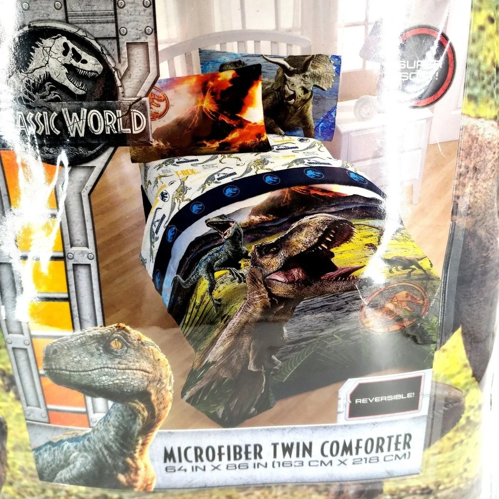 Jurassic World Reversible Microfiber Twin Comforter 64